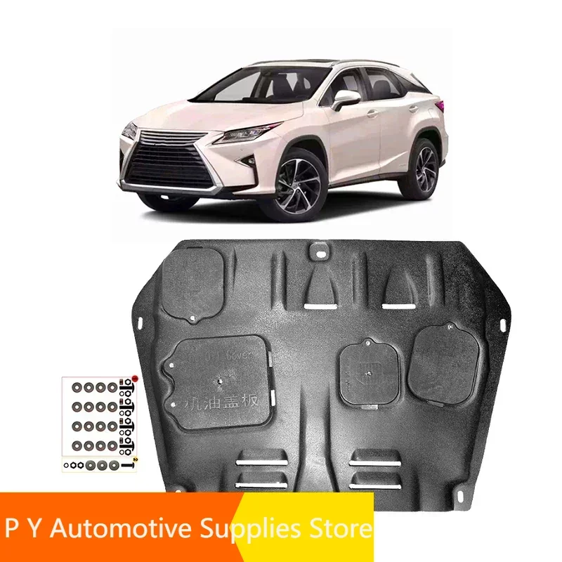 

For Lexus RX450HL 2018-2022 3.5L Hybrid 2019 Black Under Engine Guard Plate Splash Shield Mud Fender Cover Mudguard Protector