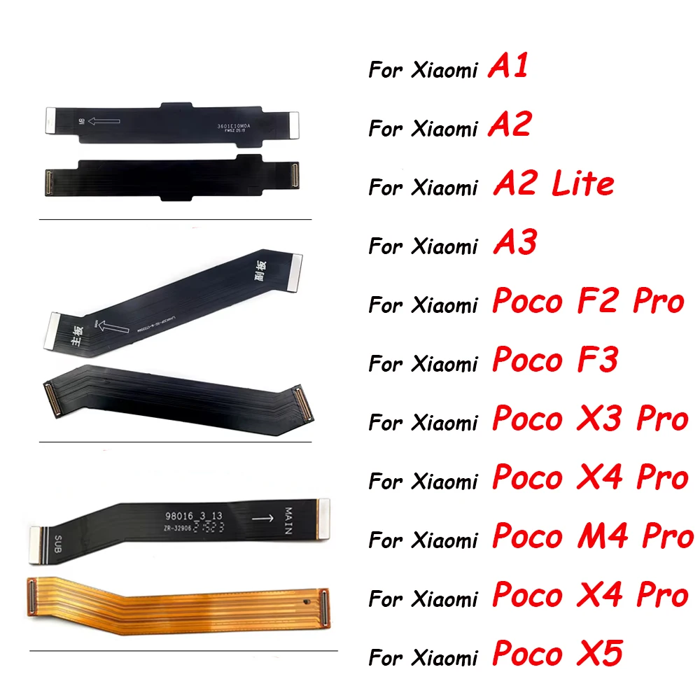 Main FPC LCD Display Connect Mainboard Flex Cable Ribbon For Xiaomi Poco X3 F3 GT F2 X4 M4 Pro 4G X5 Pro 5G Motherboard