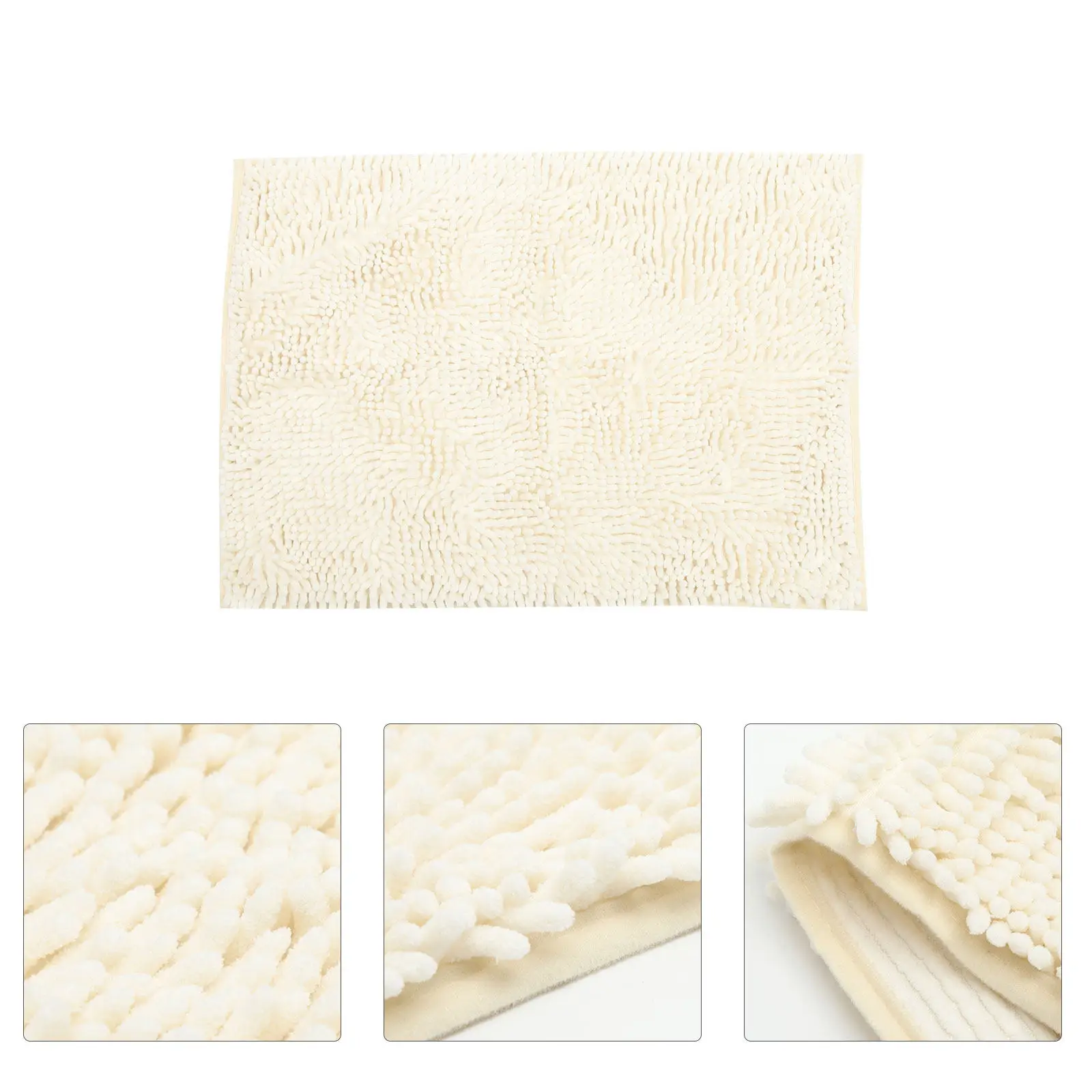 

Большой коврик для ванной комнаты с длинным ворсом, влаговпитывающий, противоскользящий, из высококачественного полиэстера, практичный, комфортный, с эффектом массажа