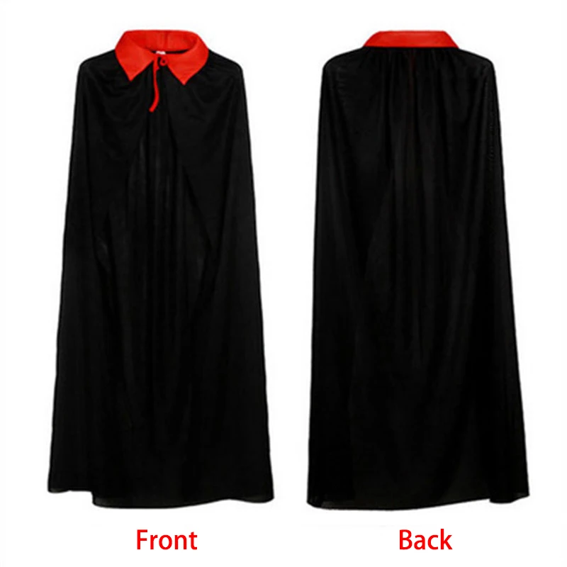

Adults Kids Cape Stand Collar Cap Reversible Black Red Cape Adult Kids Vampire Halloween Party Cosplay Costume Men Women Clothes