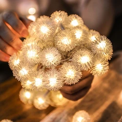 Dandelion LED Fairy Lights Battery Light Garden Terrace Special Party Christmas Decor String Lights For Home Indoor Lighting