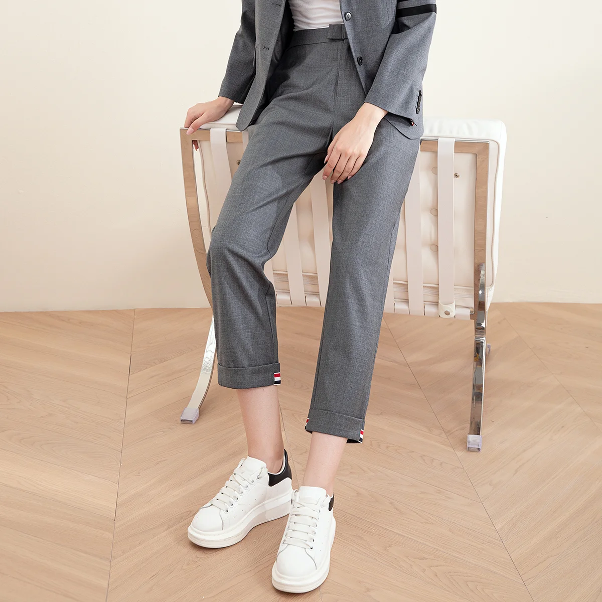 TC-193  High Quality Women's Clothing 70% Wool Suit Pants Autumn Winter New High Quality Women's Clothing Trousers