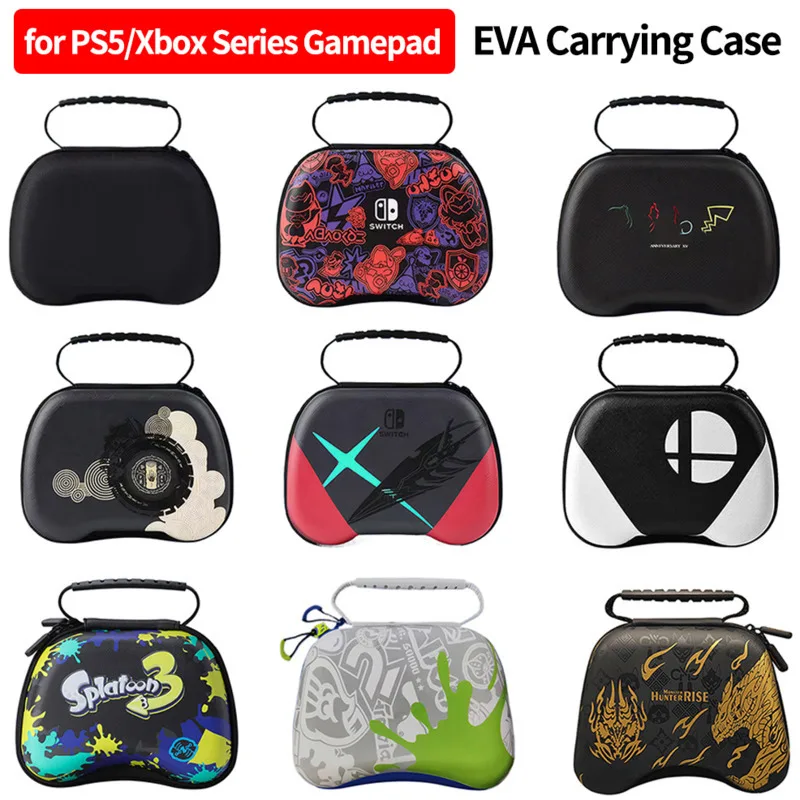 Carrying Case for Xbox ONE S X EVA Portable Storage Handle Bag for PS5/PS4/PS3 Shockproof Protective Case for NS Switch Pro