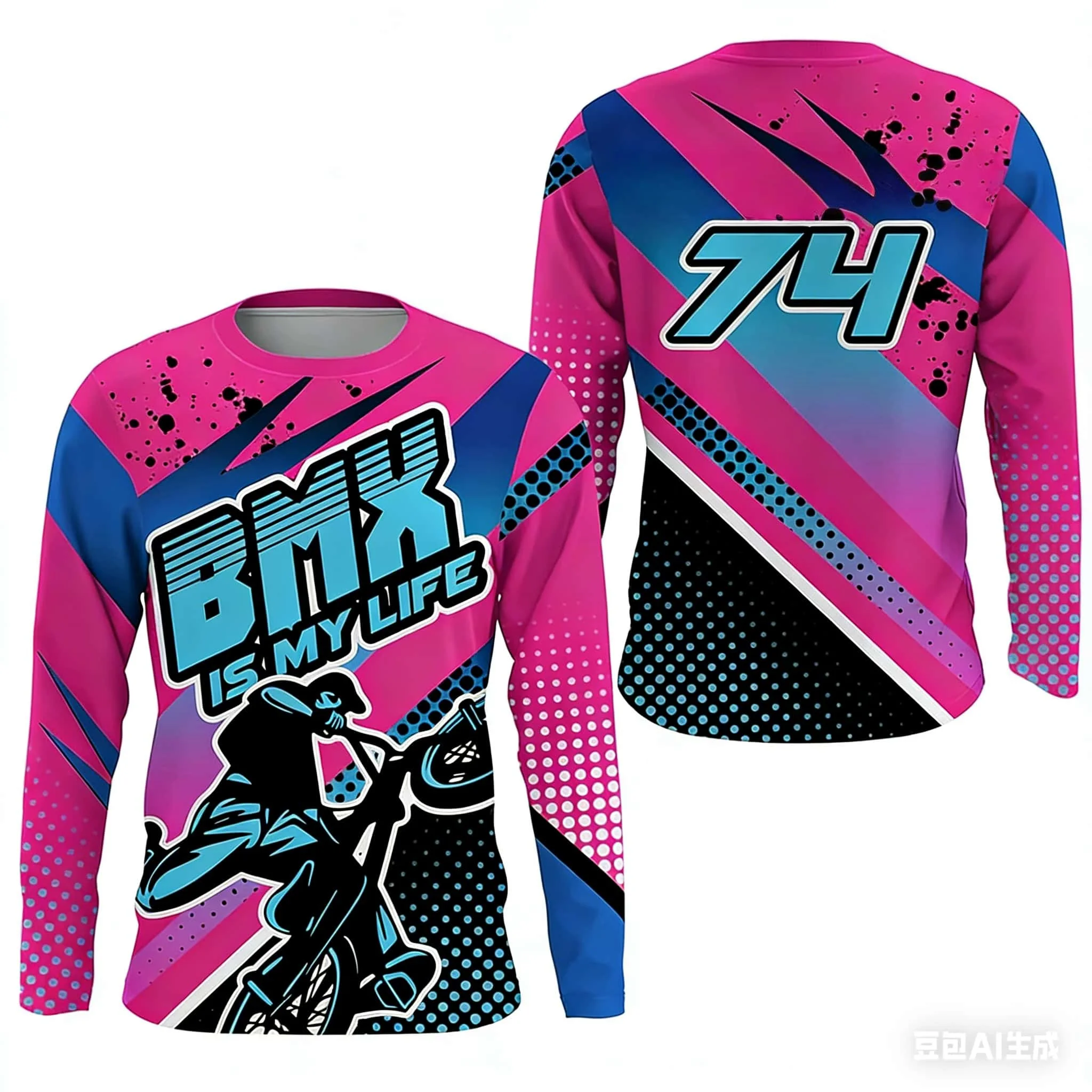 

Новая велосипедная майка 2026 года для горных мотоциклов, высококачественная свободная велосипедная майка с длинным рукавом для BMX, быстросохнущая, для активного отдыха