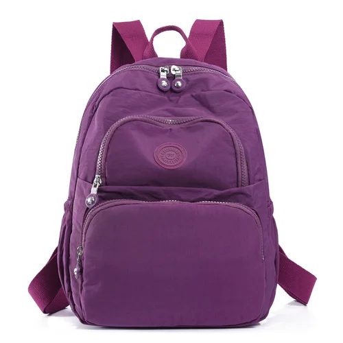 Imagen 1 del producto Mochila de viaje Oxford de nailon impermeable, ligera, de gran capacidad, para la escuela, senderismo al aire libre, mochila informal