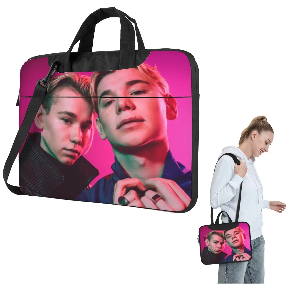 

Marcus And Martinus Sweden Norway Eurovision Laptop Bag Protective Case Computer Bag 13 14 15.6 Inch Crossbody Laptop Pouch