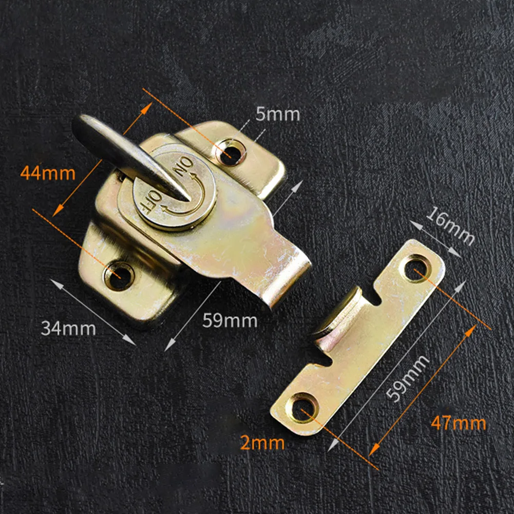 High Quality Anti-rust Connectors Tools 1 Pcs 5 Mm Diameter Door Buckle Door Hasps Door Lock Drawers Fasteners