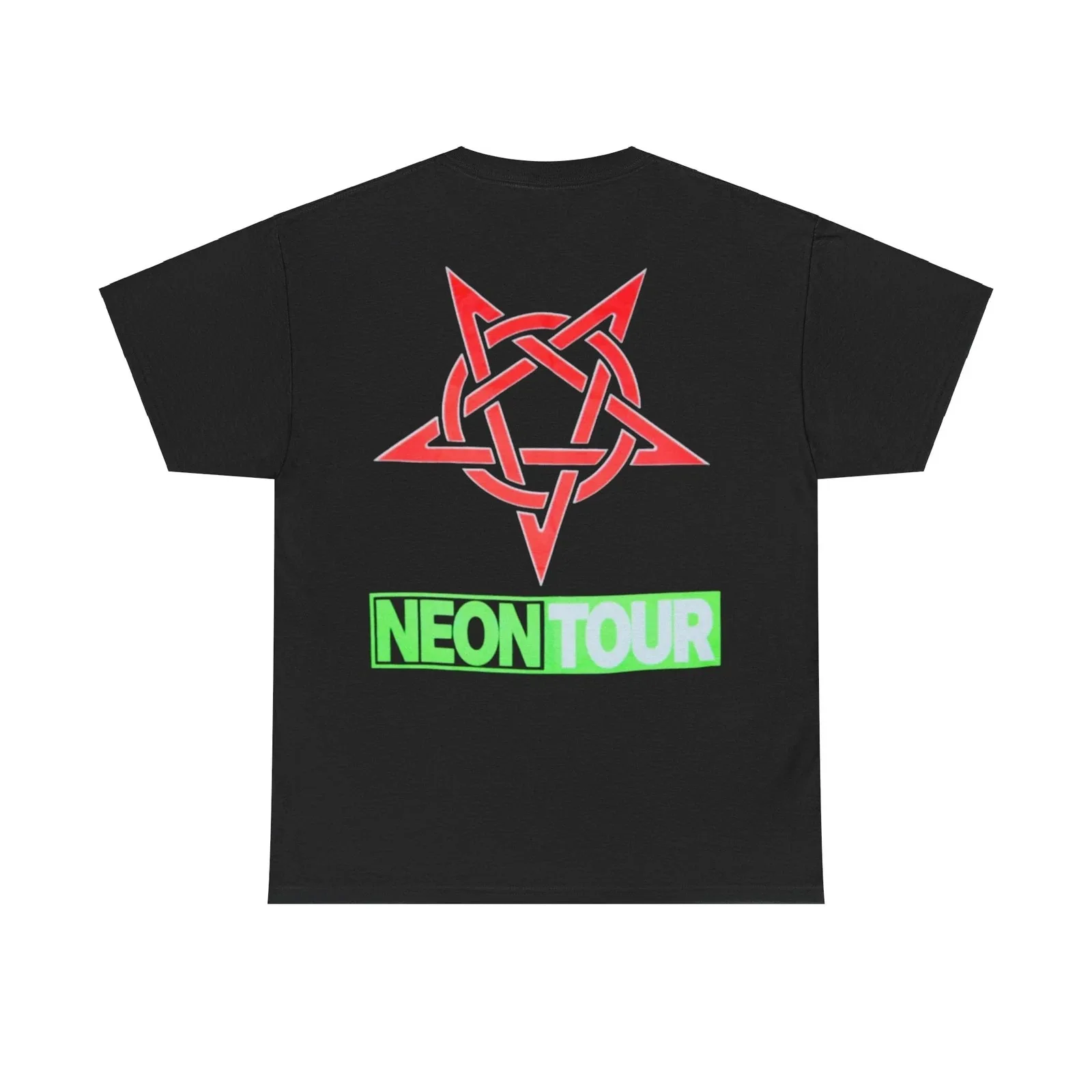 Neon Tour  Occult Dark Face Retro Goth Graphic Tee Cotton Mens Womens T-Shirt Streetwear