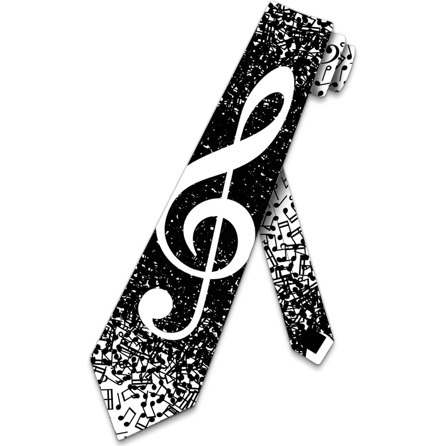Music Neckties Mens Music Note Tie G Clef Necktie for Men Instrument Ties