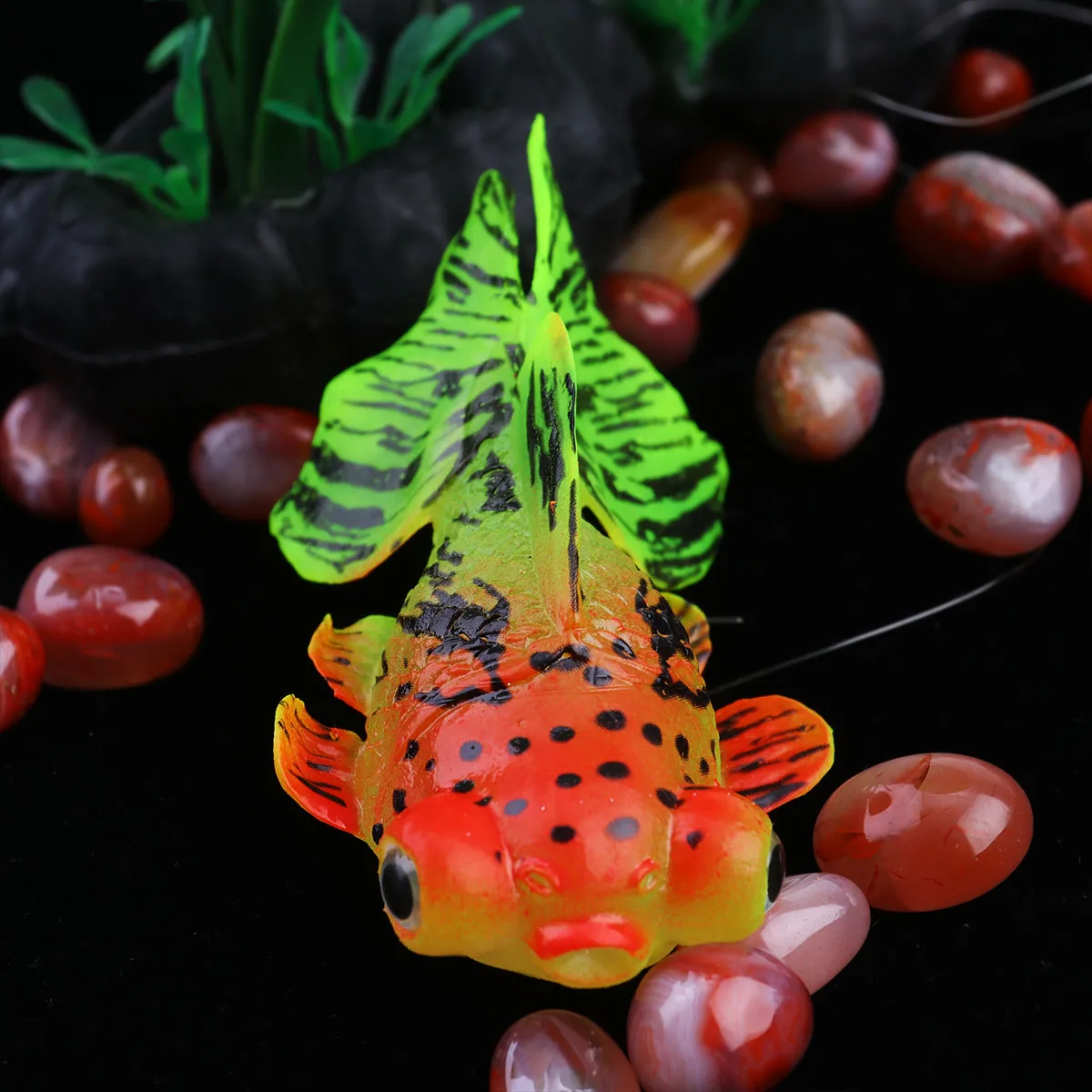 

Luminous Artificial Fish Decorations Durable Silicone Aquarium Ornaments Floating Toys Night Tank Decorations Safe