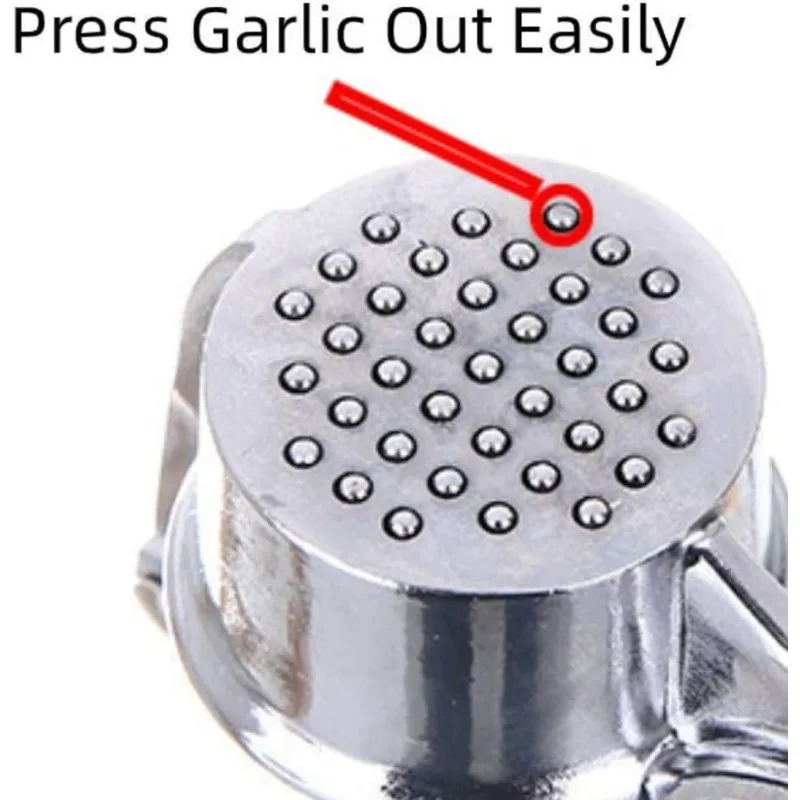 Garlic Press Stainless Steel Professional Garlic Mincer Tool with Ergonomic Handle, for Easy Cleaning and Squeezing