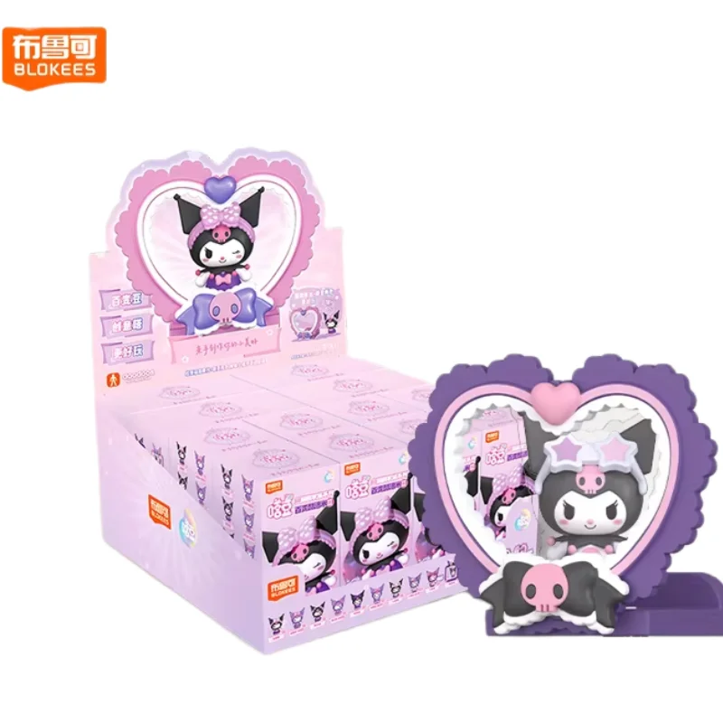 

Конструктор BLOKEES: Коллекционная фигурка аниме-персонажа Sanrio Kuromi, игрушка-сюрприз в закрытой коробке, милая коллекционная игрушка