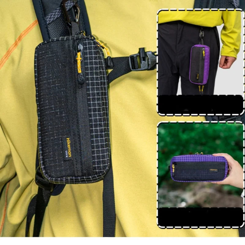 Hikeman Outdoor Camping Tactical Pouch, Multi-Functional Waist Pack MOLLE Attachment Bag, Portable EDC First Aid Tool Organizer