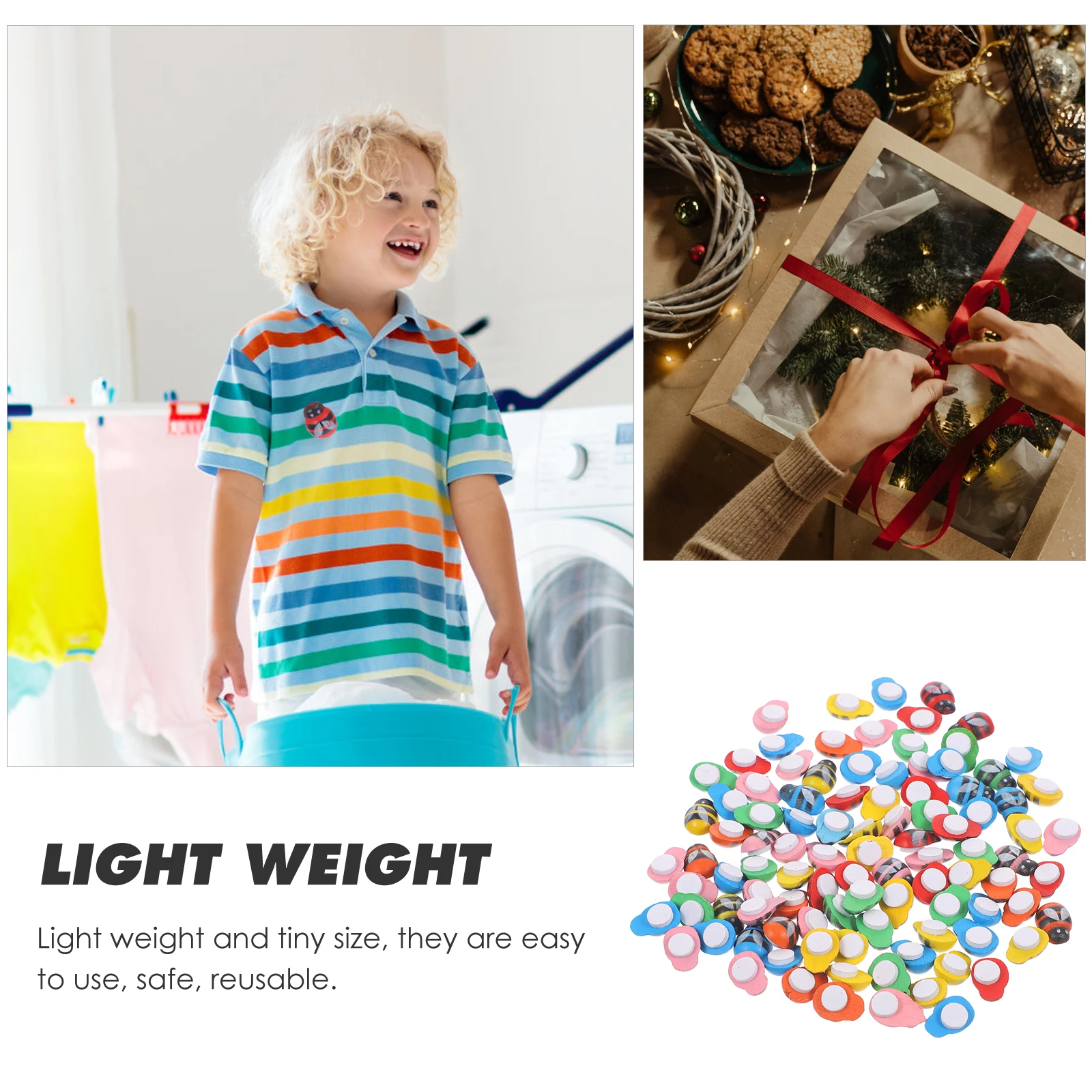 100 Uds. Decoración de abeja de madera, adornos para álbum de recortes, dijes, decoraciones a granel, pegatinas de repuesto