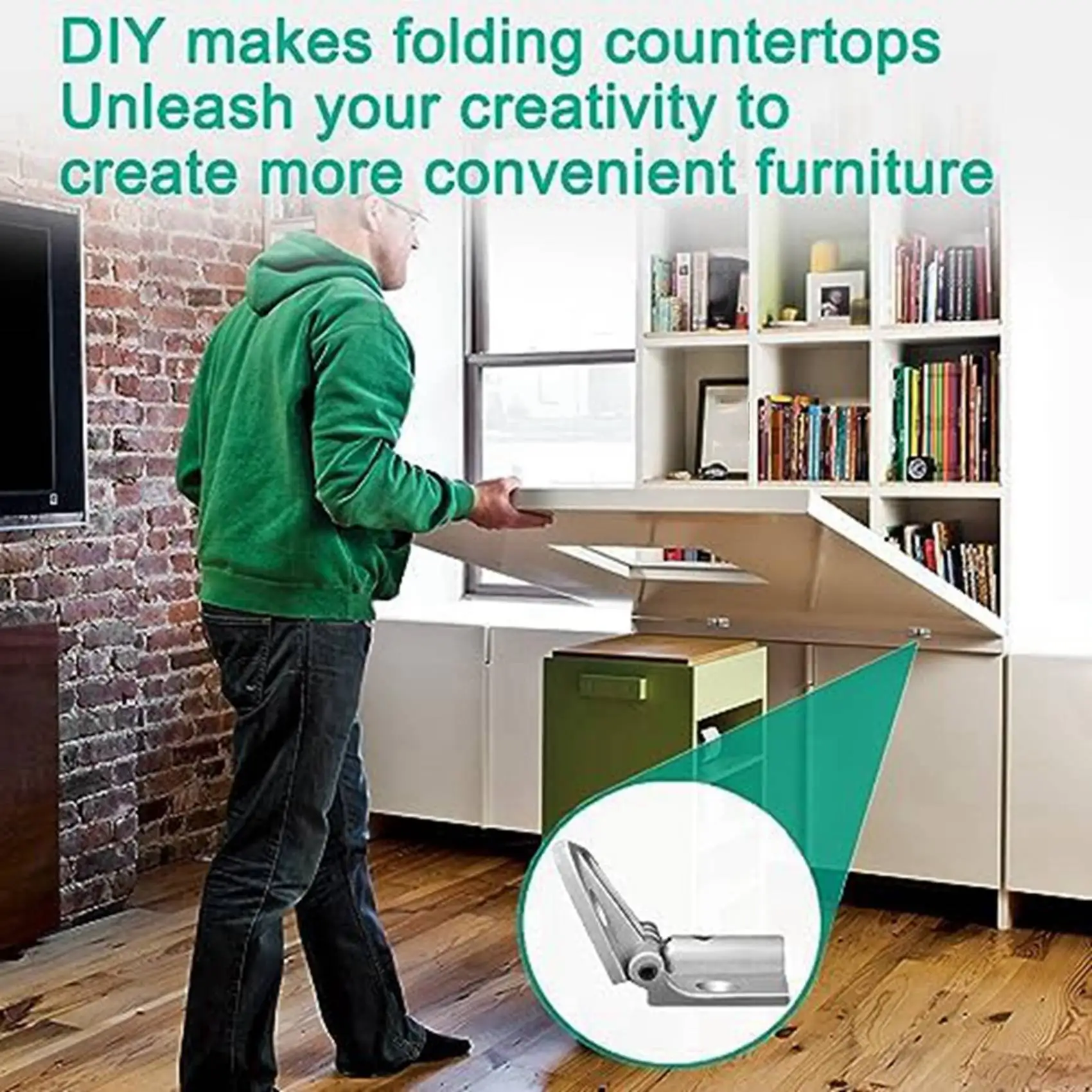 

RALCA-Регулируемая петля на 180 градусов, Складная петля с запирающейся петлей, Регулируемая дверная петля, Петля для стола в форме листа, 8 шт.