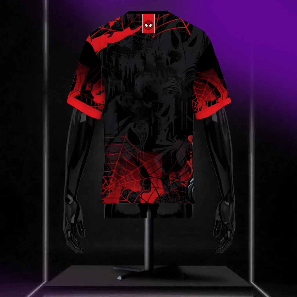 Marvel maillots de bricolage passionnés d'anime Cool T-Shirt ajusté été Sports de plein air lettre imprimée chemise à manches courtes pour hommes