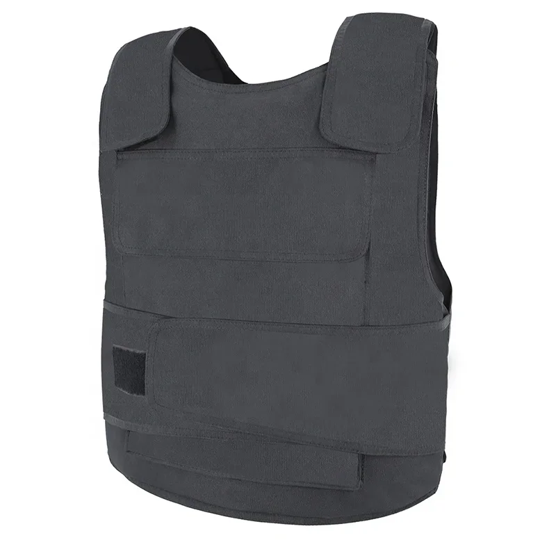 Hot Sale Fashion Black 600D Polyester Hunting Safety Lightweight Conceal Vest Stab Proof Tactical Vest For Men