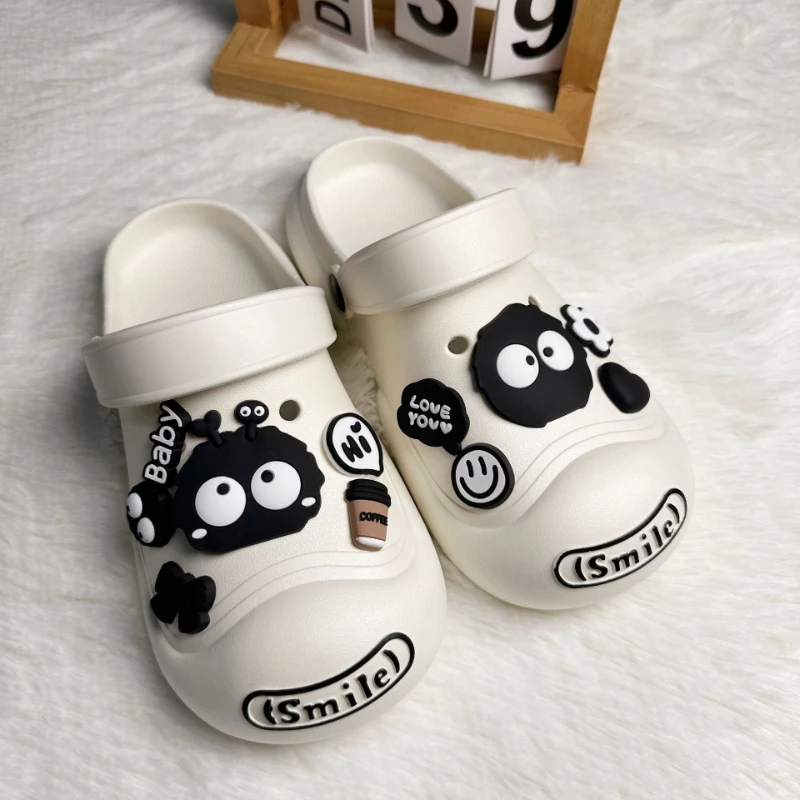 Schuh Charm DIY Pins schwarz niedlichen Fischer Bär Dekoration Schnalle für Loch Schuh Charms Set Zubehör Kinder Jungen Mädchen Geschenk