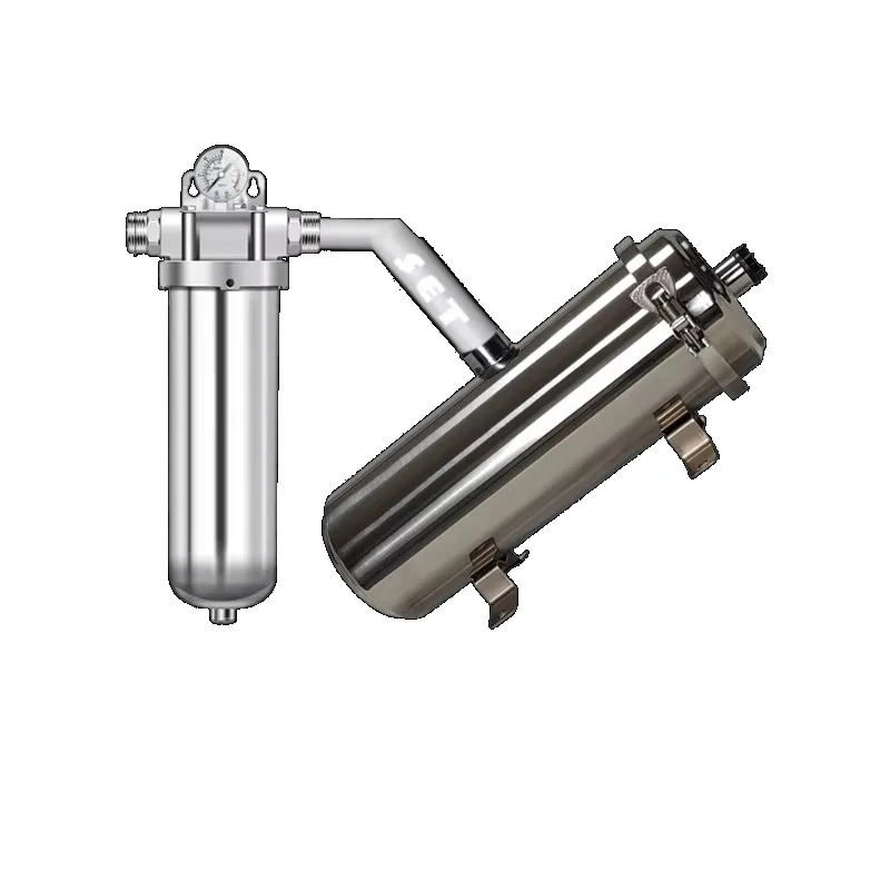 Modern combined stainless steel household drinking water filter, convenient, practical and durable