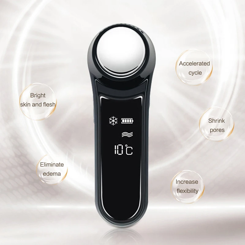 

2 шт. приборов для ухода за кожей лица с функцией горячего и холодного воздействия, массажер для подтяжки кожи, устройство для снятия усталости кожи, прибор для омоложения лица.