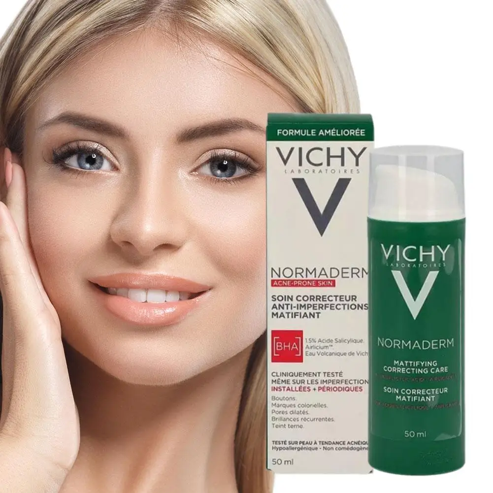 VICHY كريم وجه الكولاجين ينظف بلطف ترطيب عميق كريم وجه ترطيب السيطرة على النفط تنعيم مغذي العناية بالبشرة