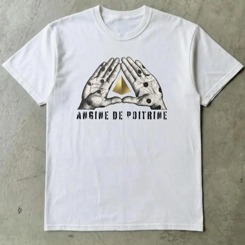 Angine de Poitrine Shirt, Vintage Punk Style, Alt Fashion Gift, Summer Men's and Women's Loose and Breathable T-shirt Top