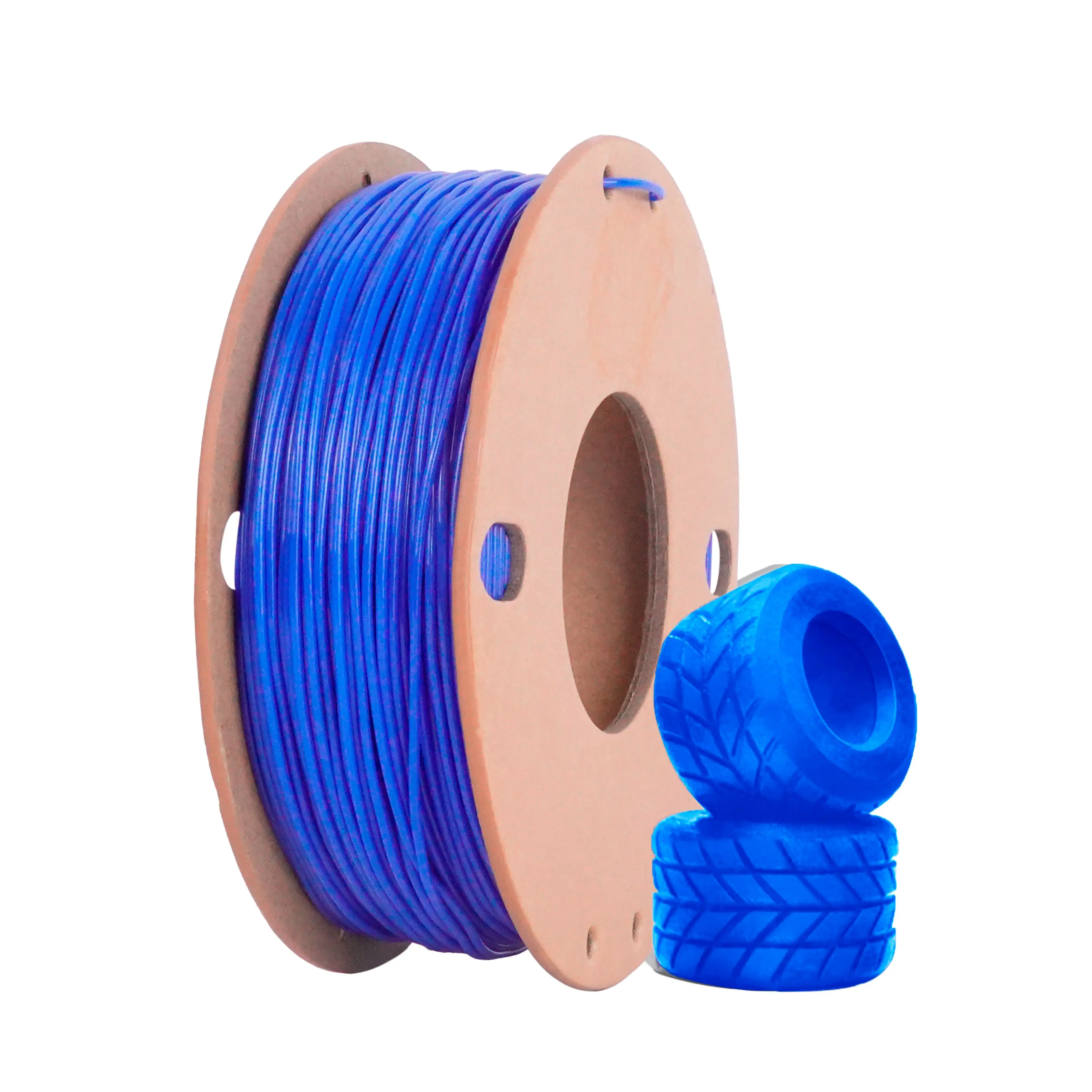 

TPU 3D Blue 0.25KG Printer Filament 1.75mm, High Speed 95A TPU Filament 0.25KG Flexible 3D Filament for Fast Printing, Dimension