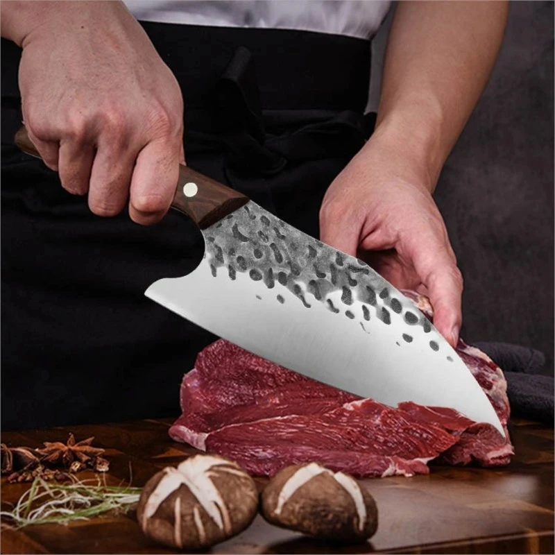 

Forged Boning Knife Butcher Knife Stainless Steel Meat Cleaver Chopping Knife Sharp Slicing Knife Cutter Knife Cooking Tools