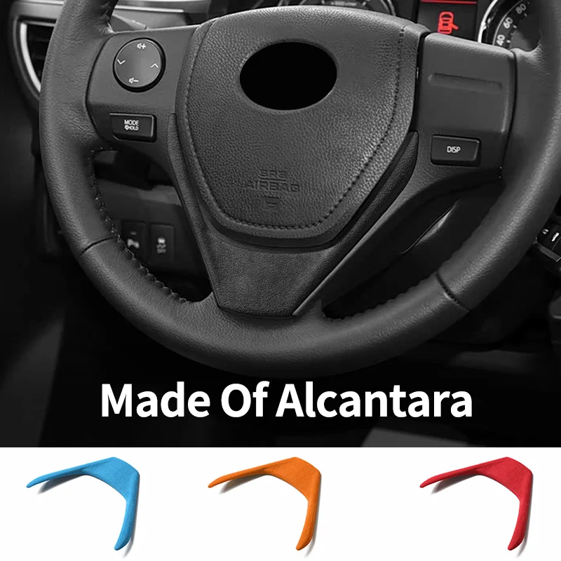 

Для Toyota RAV4 (2013-2018) Levin / Corolla (2014-2018) — накладка на руль из алькантары, аксессуар для интерьера автомобиля