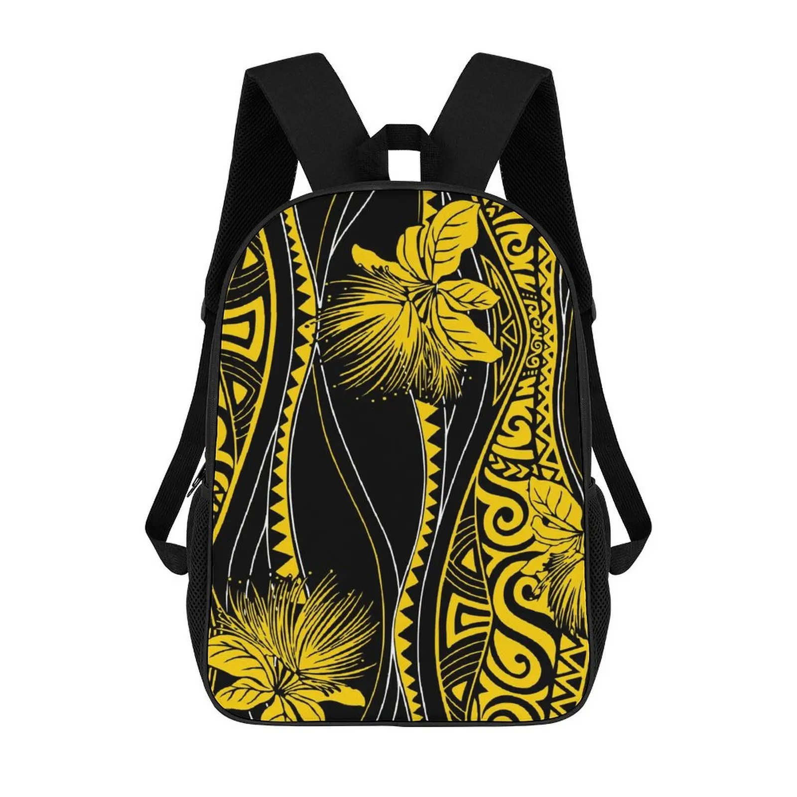 

Polynesian Teenagers' Schoolbag Laptop Backpack Samoan Hawaiian Fiji Island Tribal Backpack Custom Backpack Pattern