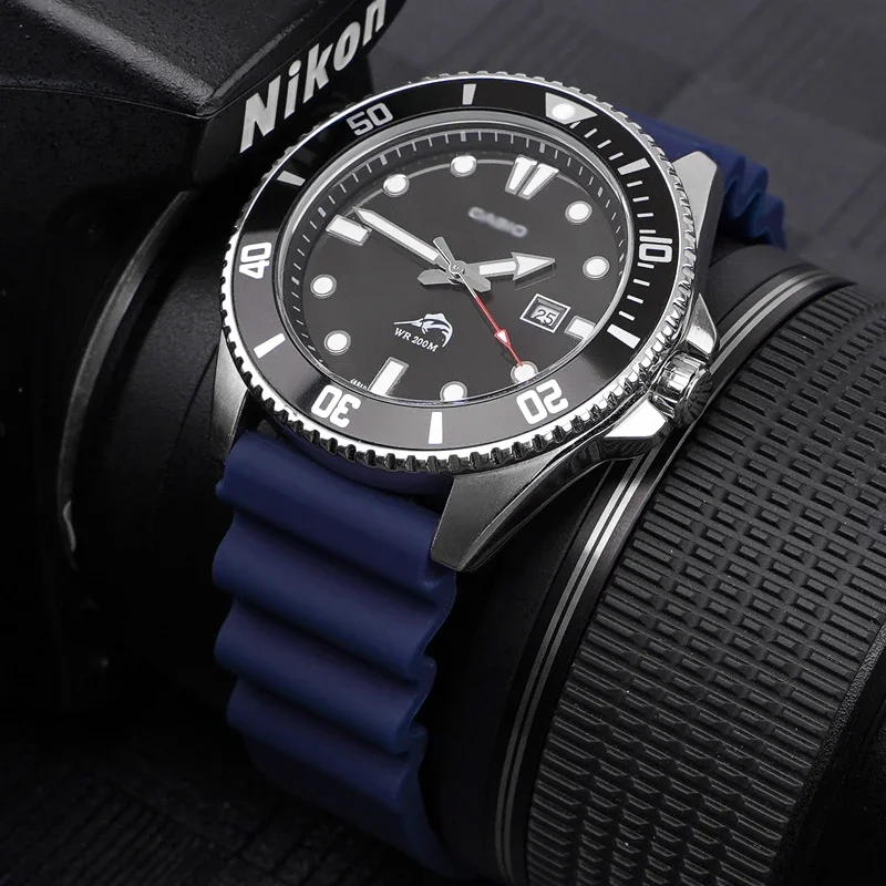 Diving Strap for Seiko Water Ghost Omega Casio Watch Band Men Sport Waterproof Silicone Rubber Bracelet 20mm 22mm Quick Release
