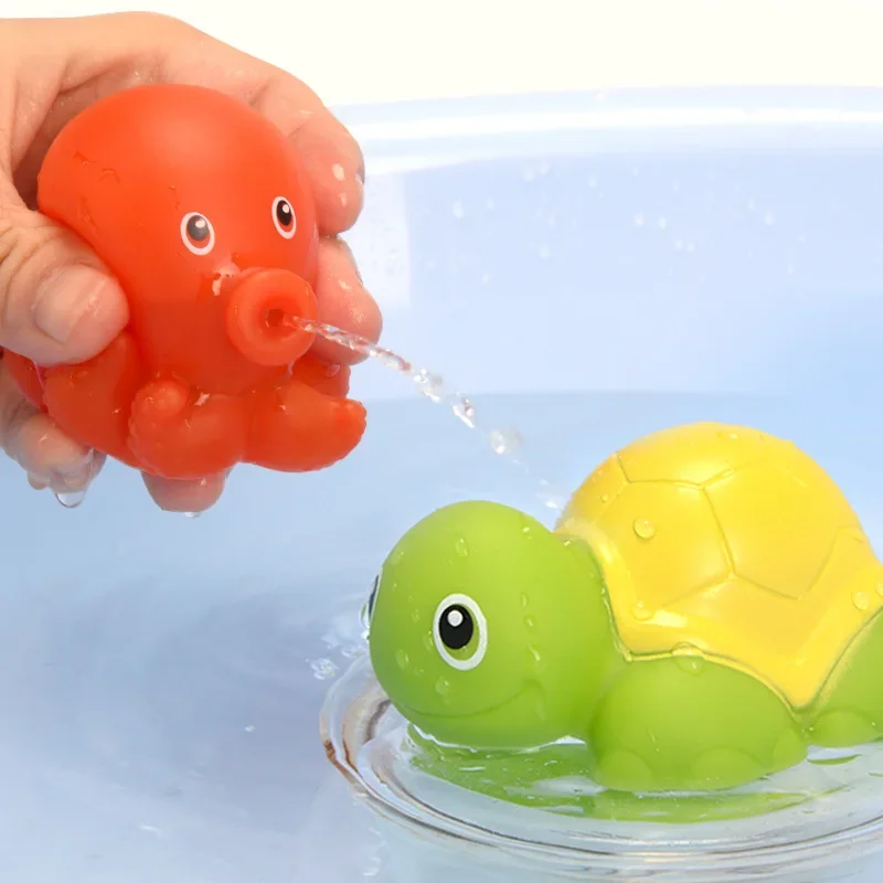 Juguetes de baño para bebés, conjunto de tiburón de natación de dibujos animados, equipo de playa, bañera de bebé, juguetes de bobinado, productos para bebés