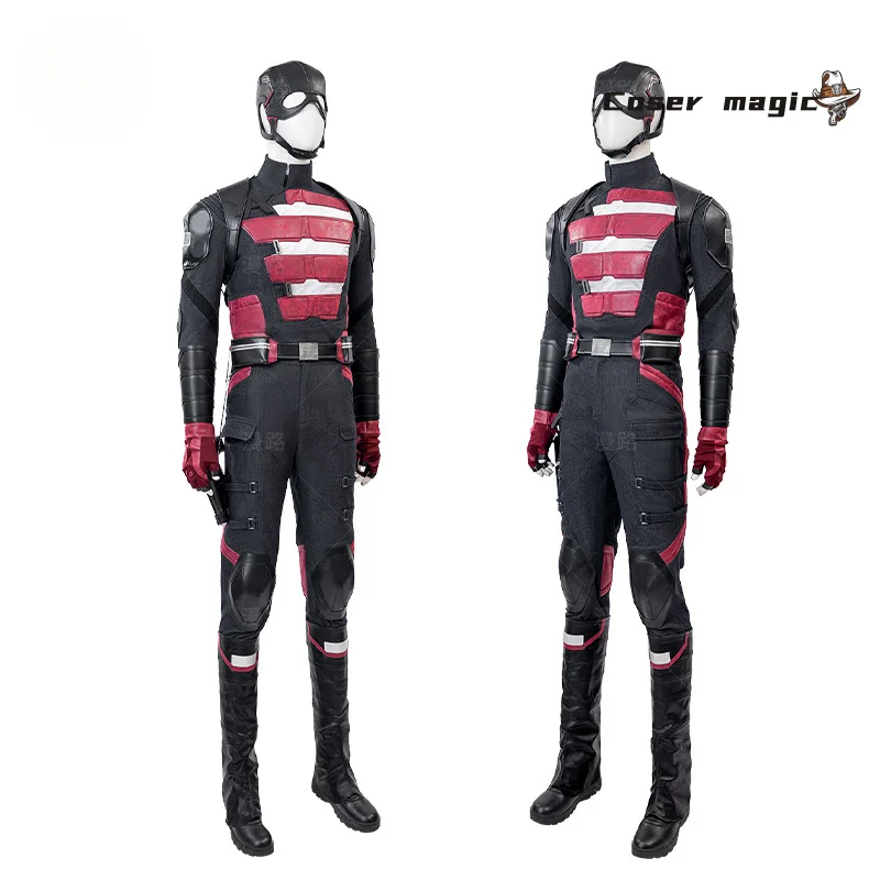 Captain America Cosplay Costume Thunderbolts Superhero U.S.Agent Uniform Accessories Props Halloween Carnival Party Complete Set
