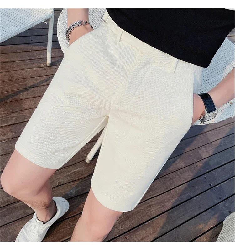 New Style Men's Stylish Summer Casual Shorts/Male Slim Fit High Quality Business Suit Shorts