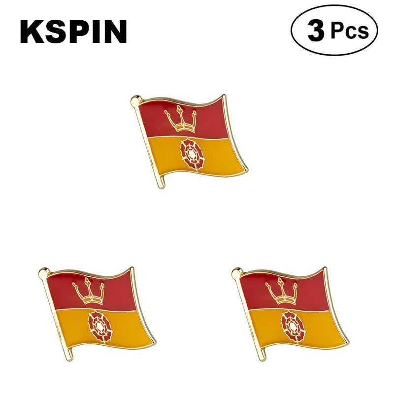 Hampshire Flag Lapel Pins Badges Brooches 3pcs a lot