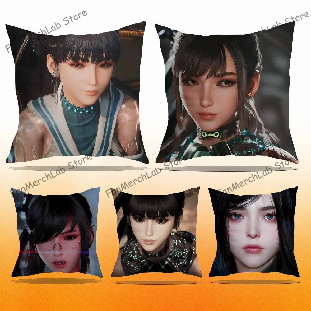 

Game Eve S-Stellar Blade Pillow Case For Sofa Decor Car Office Room Printing Cushion Cover Decorations and Protector