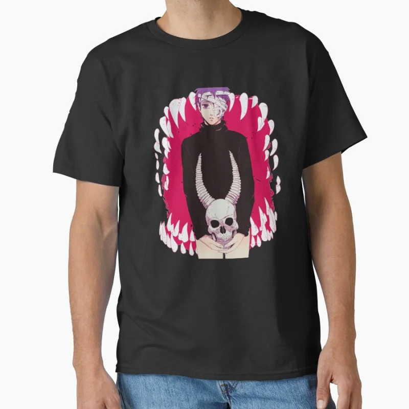 

80s vintage gift Dorohedoro 0718 Manga caiman Gothic Comics kaiman Anime T-shirt large size Tops S-6XL