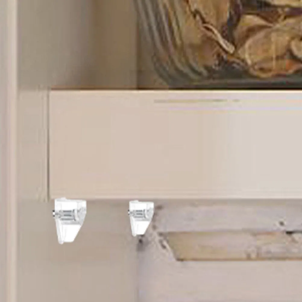 

20 шт. опорных креплений (металл/пластик) для шкафов, книжных полок, гардеробов, кладовых, прочные, универсальные