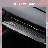 Carbon Fiber For Audi A3 8Y S3 2021-2025 Car Center Console Dashboard Co-pilot Panel Trim Stickers Tuning Interior Accessories