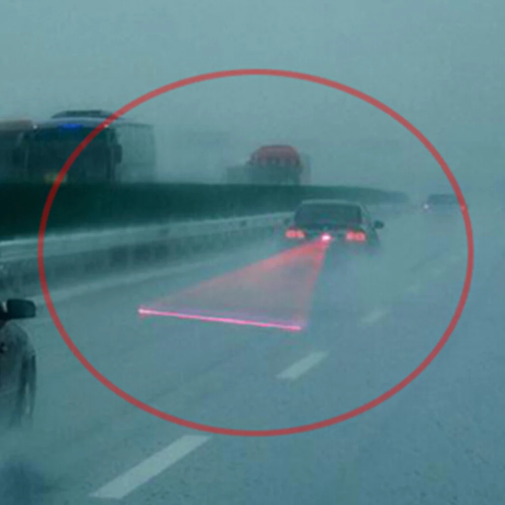 Motorcycle Auto Brake Anti-collision Anti-Fog Warning Car Lights Laser Lamp Warning Lamp Fog Light