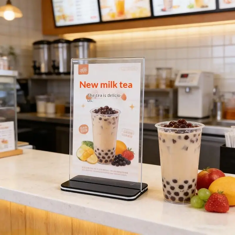 

Акриловая подставка для винного меню, вертикальная двусторонняя рамка для фотографий, прозрачная, форматы А4, А5, А6