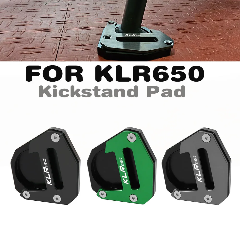 For KAWASAKI KLR650 S Adventure ABS 2022-2023 KLR 650 2009-2018 Kickstand Foot Side Stand Extension Enlarger Support Plate Pad