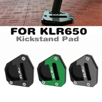 Para KAWASAKI KLR650 S Adventure ABS 2022-2023 KLR 650 2009-2018 soporte lateral extensión ampliadora placa de soporte Pad