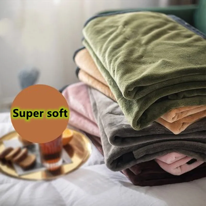 Office Nap 100%polyester Sheet Plush Super Soft  Flannel Throw  Blanket Air Conditioning