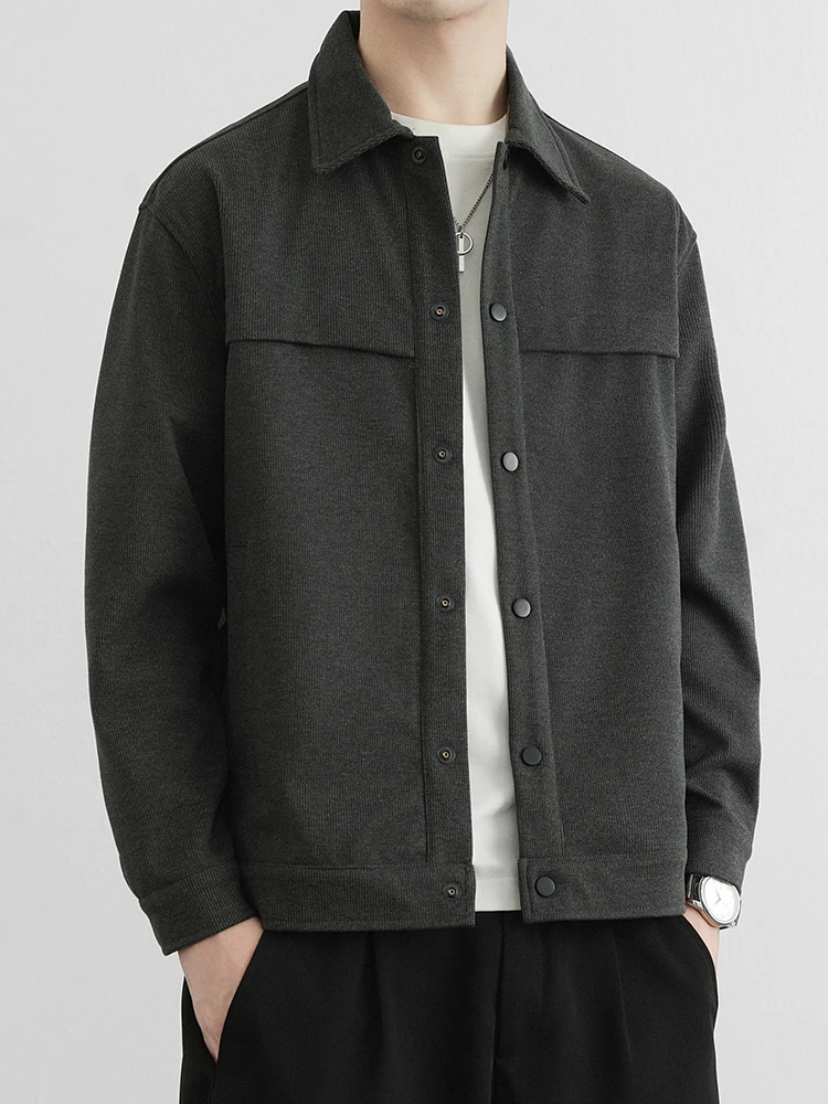 

Stylish Slim Fit Collared Jacket for Men Spring Autumn American Retro Style Fashionable Versatile Brand Youth Outdoor Wear
