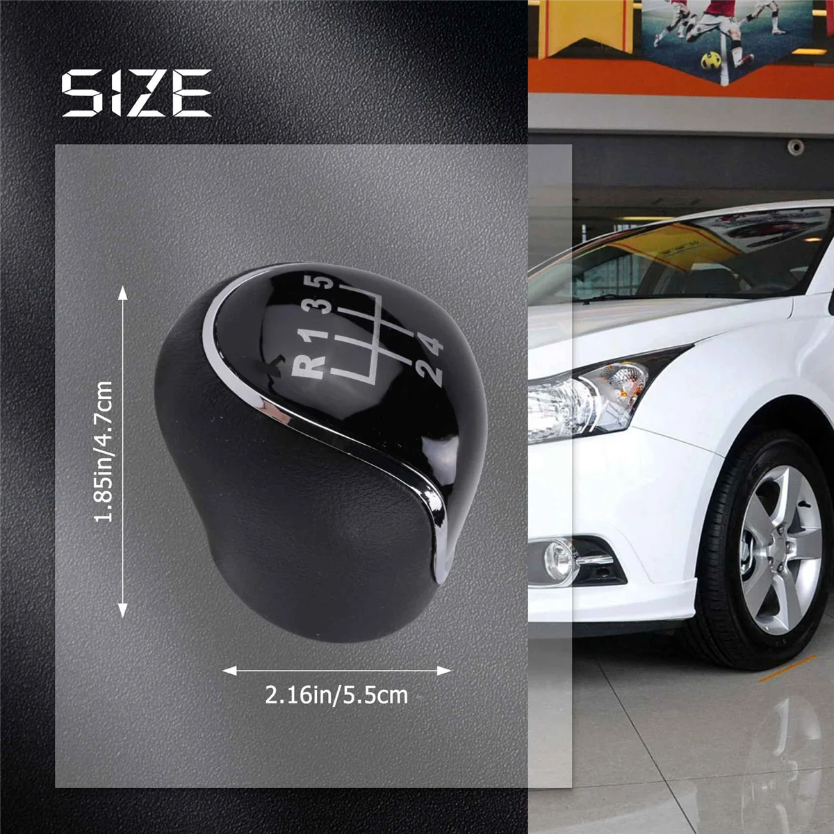 Gear HEAD กระปุกเกียร์ธรรมดา5สปีดสำหรับ Chevrolet Chevy Cruze 2008-2014สีดำ