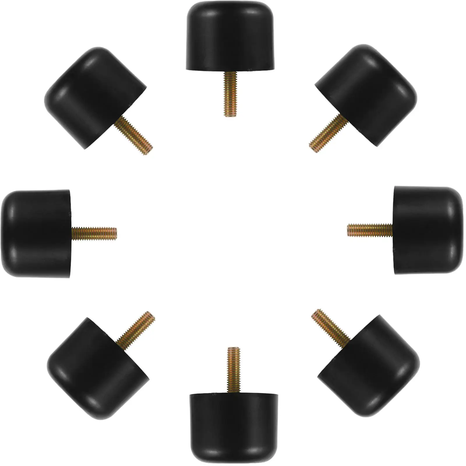 

8 Pcs Plastic Furniture Feet for Sofa Chair Table Round Replacement Parts Sturdy Adjustable Non Slip Home Office