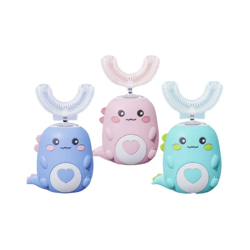 

360 Degree U-shaped Electric Toothbrush Smart Children's Silicone Toothbrush Automatic Toothbrush