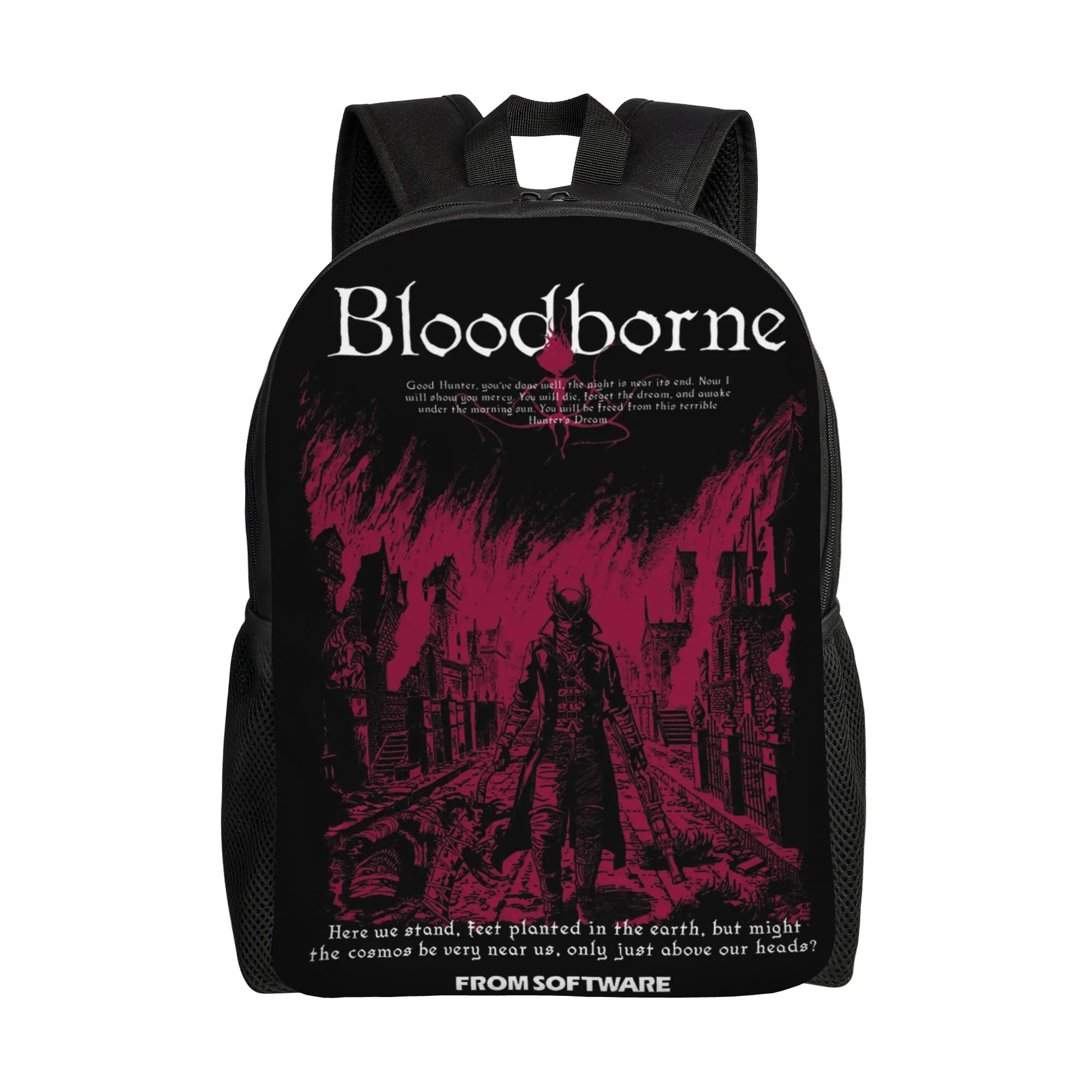 

BLOODBORNE Backpack Travel Backpacks Women Colorful Print School Bags Kawaii Rucksack