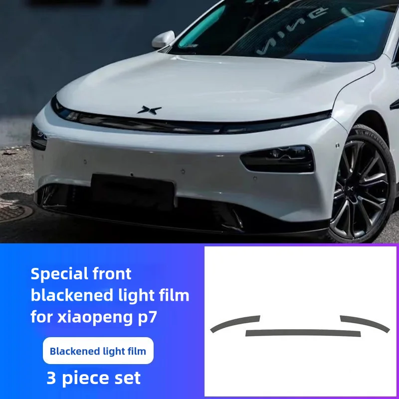 For Xpeng P7 P7i 2022-2024 Lamp Film Front And Rear Car Lights Blackened Color Changing Protective TPU Film